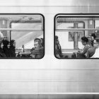 Commuters in Brussels